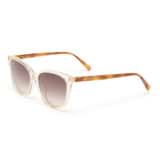 Front product shot of the Oroton Reid Sunglasses in Rich Cream and Acetate material for Women