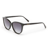 Front product shot of the Oroton Reid Sunglasses in Black and Acetate material for Women