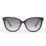 Front product shot of the Oroton Reid Sunglasses in Black and Acetate material for Women