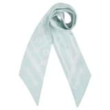 Front product shot of the Oroton Eve Foulard Skinny Scarf in Duck Egg/Cream and  for Women