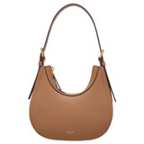 Front product shot of the Oroton Dylan Mini Hobo in Tan and Pebble leather material for Women