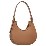 Back product shot of the Oroton Dylan Mini Hobo in Tan and Pebble leather material for Women