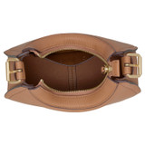 Internal product shot of the Oroton Dylan Mini Hobo in Tan and Pebble leather material for Women