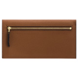 Back product shot of the Oroton Lilly Soft Fold Wallet in Cognac and Pebble Leather for Women