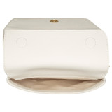 Internal product shot of the Oroton Tate Small Day Bag in Paper White and Pebble Leather for Women