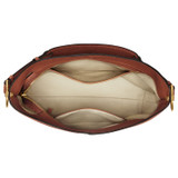 Internal product shot of the Oroton Tessa Large Hobo in Toffee and Soft Pebble Leather for Women