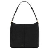 Front product shot of the Oroton Tessa Large Hobo in Black and Soft Pebble Leather for Women