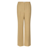 Front product shot of the Oroton Relaxed Leg Pant in Raffia and 81% Viscose, 17% Cotton, 2% Elastane for Women