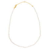 Front product shot of the Oroton Nyla Necklace Duo in Gold/White and Brass for Women