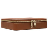 Detail product shot of the Oroton Weston Large Accessories Box in Tan and Pebble Leather for Men