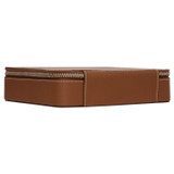Back product shot of the Oroton Weston Large Accessories Box in Tan and Pebble Leather for Men