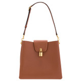 Front product shot of the Oroton Tate Hobo in Brandy and Pebble Leather for Women