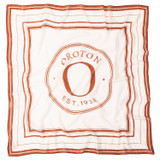 Front product shot of the Oroton Polly Scarf in Cognac and Printed Polyester for Women