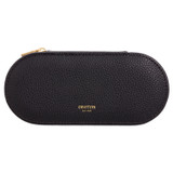 Oroton Margot Medium Jewellery Case in Black and Pebble Leather for Women