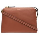 Front product shot of the Oroton Sadie Crossbody in Toffee and Pebble Leather for Women