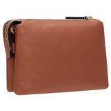 Back product shot of the Oroton Sadie Crossbody in Toffee and Pebble Leather for Women