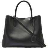 Oroton Muse Three Pocket Day Bag in Black and Two Tone Saffiano Leather / for Women