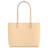 Front product shot of the Oroton Polly Medium Tote in Oatmeal and Pebble Leather for Women