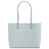 Front product shot of the Oroton Polly Medium Tote in Duck Egg and Pebble Leather for Women