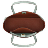 Internal product shot of the Oroton Polly Medium Tote in Duck Egg and Pebble Leather for Women