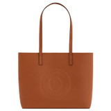 Front product shot of the Oroton Polly Medium Tote in Cognac and Pebble Leather for Women