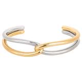 Front product shot of the Oroton Nora Cuff in Gold/Silver and Brass Base With Rhodium Plating for Women
