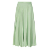 Front product shot of the Oroton Pleat Skirt in Herb Garden and 65% Polyester, 35% Cotton for Women