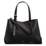Oroton Margot Mini Day Bag in Black and Pebble Leather for Women