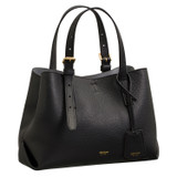 Oroton Margot Mini Day Bag in Black and Pebble Leather for Women