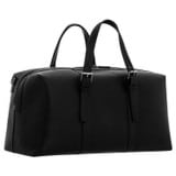 Back product shot of the Oroton Marcus Weekender in Black and Pebble Leather for Men
