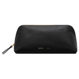 Oroton Lilly Large Beauty Case in Black and Pebble leather for Women