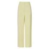 Oroton Pintuck Pant in Pistachio and 58% Viscose 42% Linen for Women