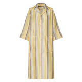 Front product shot of the Oroton Stripe Dress in Daisy and 100% Silk for Women