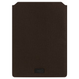 Oroton Lucas 13" Laptop Sleeve in Bitter Chocolate and Pebble Leather for Men