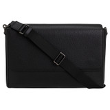 Oroton Weston Satchel in Black and Pebble Leather for Men