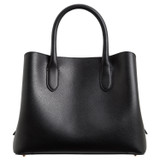 Back product shot of the Oroton Muse Small Three Pocket Day Bag in Black and Saffiano And Smooth Leather for Women