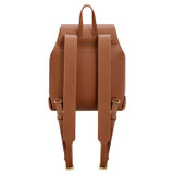 Back product shot of the Oroton Margot Medium Backpack in Whiskey and Pebble Leather for Women