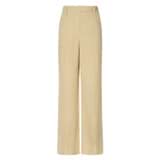 Front product shot of the Oroton Split Hem Pant in Cane Sugar and 66% Viscose 34% Cotton for Women