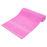 Front product shot of the Oroton Lane Towelling Towel in Fuchsia and Cotton Towelling for 