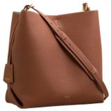 Detail product shot of the Oroton Margot Hobo in Whiskey and Pebble leather for Women