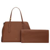Oroton Margot Baby Bag & Mat in Whiskey and Pebble Leather for Women