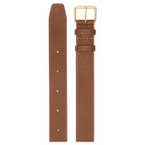 Front product shot of the Oroton Margot Belt in Whiskey and Pebble Leather for Women
