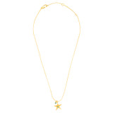 Oroton Starfish Necklace And Stud Set in Worn Gold/Turquoise and Brass base metal with precious metal plating for Women
