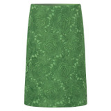 Front product shot of the Oroton Lace A Line Skirt in Garden and 100% Polyester for Women