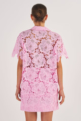 Oroton Lace Camp Shirt in Foxglove and  for Women