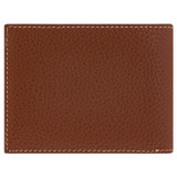 Back product shot of the Oroton Marcus 8 Card Wallet in Dark Whiskey and Pebble Leather for Men