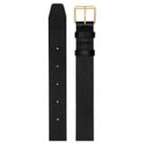 Front product shot of the Oroton Margot Belt in Black and Pebble Leather for Women