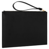 Oroton Muse Medium Pouch in Black and Saffiano And Smooth Leather for Women