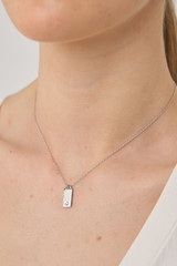 Oroton Zizi Necklace And Stud Gift Set in Silver/Clear and  for Women