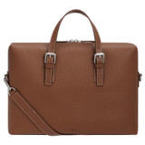 Oroton Oxley Griptop in Tan and Pebble Leather for Men